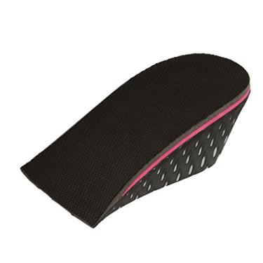 Imagem de dailymall Par de palmilhas femininas unissex pretas de EVA com aumento de altura 5 cm