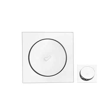 Imagem de 15x15 cm aço inoxidável redondo pop up pé dreno de piso banheiro chuveiro grades de resíduos coador vaso sanitário varanda ralos antiodor de água, prateado, 10x10 cm