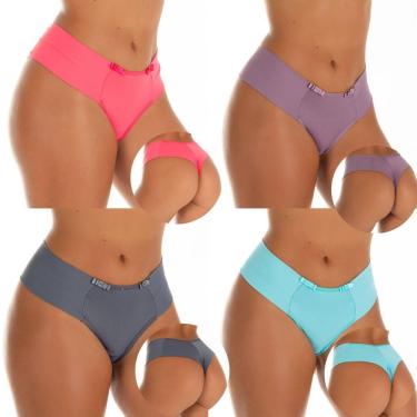 Imagem de Kit com 4 Calcinhas Cavada Confortavel Lateral Larga | Fran