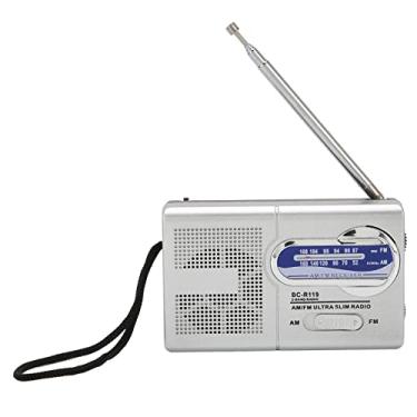 Imagem de Rádio AM FM, Rádio Portátil com Alto-falante Embutido, Rádio Transistor de Bolso Operado por Bateria, Rádio de Emergência Transmissão de notícias em tempo real, para viagens ao ar livre em casa