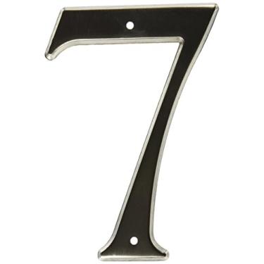 Imagem de Baldwin 90677056# 7 número de casa, níquel acetinado vitalício