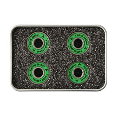 Imagem de Yellow Jacket Rolamentos de Scooter Premium, Patinete, 608, ABEC 11, Verde Selva (pacote com 4)