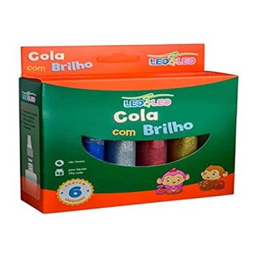 Imagem de Cola Gliter com 6 Cores, Leonora, Colorido, 25g