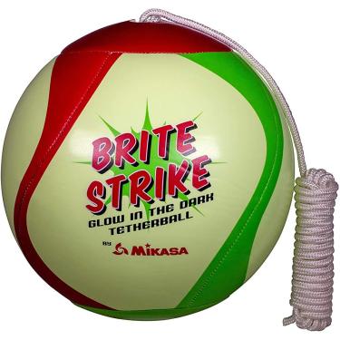 Imagem de Mikasa Bola de corda que brilha no escuro para uso ao ar livre, multicolorida
