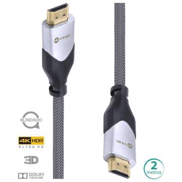 Imagem de Cabo Hdmi 2.0 4K Ultra Hd 3D Conexão Ethernet Blindado Em Ny