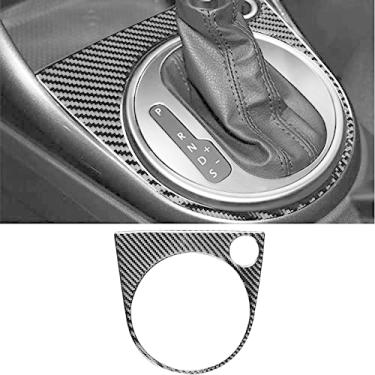 Imagem de JEZOE Decoração da moldura do painel da engrenagem de fibra de carbono decalque adesivo, para VW Beetle 2012-2019 acessórios interiores do carro