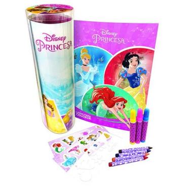 Disney Princesas Prancheta para Colorir com 1.500 Adesivos