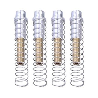 Imagem de Mallofusa Kit de Atualização de Choques Sobre/Sob Cano Duplo com Molas de Pressão Leve para Axial SCX24 Escala 1:24 Crawlers Stock Shocks, Pacote com 4 (não funciona para Upgrade HR SXTF326R01)