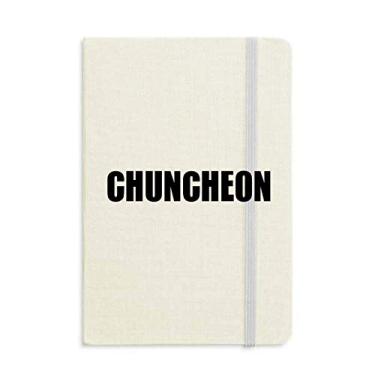 Imagem de Caderno de frutas mandarim com nome de alimentos capa dura diário clássico presente A5