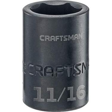 Imagem de CRAFTSMAN Soquete de impacto raso, SAE, unidade de 1,27 cm, 11/16 polegadas (CMMT15853)