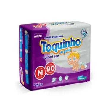 Imagem de Kit Com 6 Fraldas Toquinho Premium Barato M Com 540 Unid.