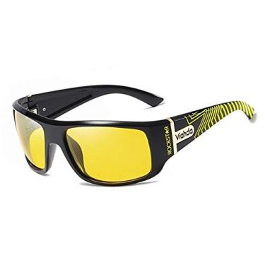 Imagem de Oculos de Sol Masculino VIAHDA Design Esportivo Polarizados 6015 (C4)