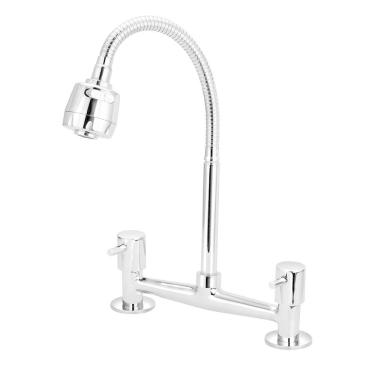 Imagem de Torneira Misturador Cozinha Mesa Gourmet Flexível Luxo 1/4V.