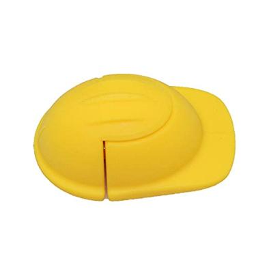 Imagem de Cartão de memória em formato de capacete de 8 GB, pen drive USB 2.0, pen drive USB, pen drive, disco, U, armazenamento de laptop para PC (amarelo)