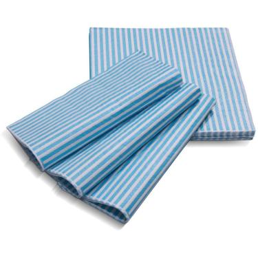 Imagem de Guardanapo Papel Decorado Vizapi Stripes 33X33Cm C/ 20 Folha Dupla Azul