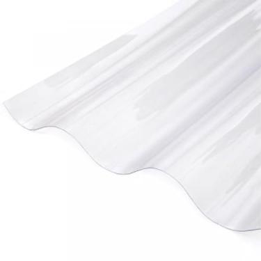 Imagem de Kit com 5 Telhas Policarbonato 183cm X 110cm Onda Alta Transparente