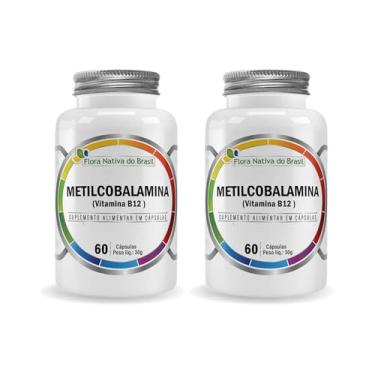 Imagem de 2x Metilcobalamina (Vitamina B12) 60 Caps de 500mg Flora Nativa do Brasil