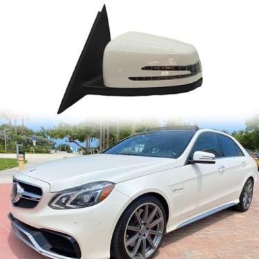 Imagem de Espelho lateral do motorista adequado para Mercedes Benz 2010-2016 W212 E250 E300 E350 E400 E550 E63 AMG substituição do espelho lateral do carro para acessórios Mercedes Benz elétrico dobrável