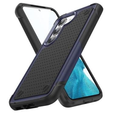 Imagem de Capa armadura confortável anti-choque para Samsung Galaxy Galaxy S23 Ultra S22 Plus S21 FE S 23 22 Capa de telefone celular, azul e preta, para Galaxy S23