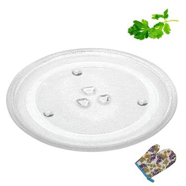 Imagem de HOME RIGHT Placa de Vidro para Micro-ondas, Bandeja Giratória de 30 cm, Vidro Resistente ao Calor, Compatível com LG, Samsung, Kenmore, Hotpoint, Panasonic e GE