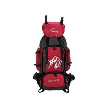 Imagem de Mochila de acampamento para viagens ao ar livre 90L à prova d`água