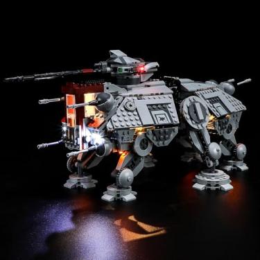 Imagem de YEABRICKS Kit de luzes LED para-75337 Star Wars AT-TE Walker modelo de blocos de construção (excluindo o kit de construção)