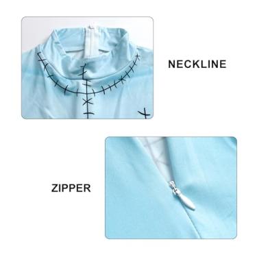 Imagem de Bemeiren Body feminino para cosplay de Natal, Halloween, macacão adulto, Frankenstein's Bride, GG