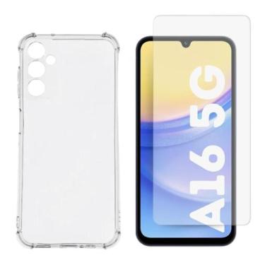 Imagem de Capa Transparente + Película De Vidro 3D Para Samsung A16 5G - Db