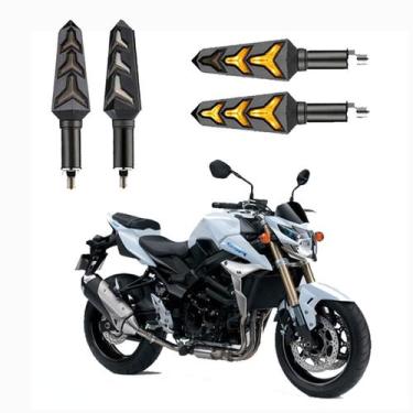 Imagem de KIT 4 Seta Sequencial Pisca de Led Universal Modelo P09S Estrela Moto 