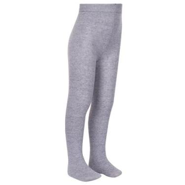 Imagem de Meia-Calça Infantil Lupo 02526-001 Lisa, Cinza, G