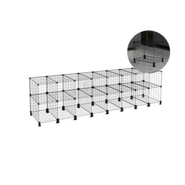 Imagem de Estante Balcão Expositor Aramado 16 Nichos Horizontal 40cm Profundidad