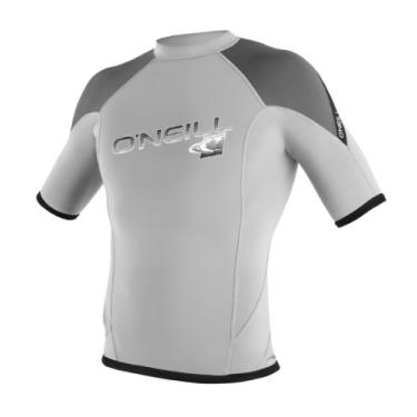 Imagem de O'Neill Wetsuits Hyperfreak Camiseta de manga curta de 1,5 mm, pederneira/preta, média
