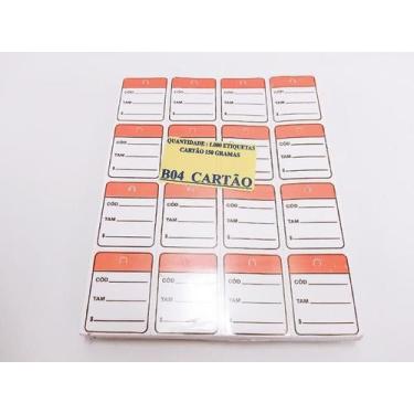Imagem de Etiqueta B04 Vermelha com 1.000 - Sun Special