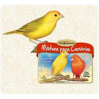 Imagem de Ração para Pássaros Mistura para Canários Nutripássaros-500g - Nutripa
