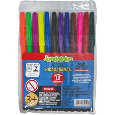 Imagem de Canetinha Hidrográfica 12 cores - Jandainha