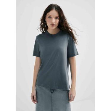 Imagem de Blusa Feminina Manga Curta Estonada - Hering, XG, Preto