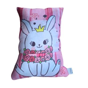 Imagem de Almofada Coelho Páscoa Presente Com Bolso Para Chocolate Almofada Chei