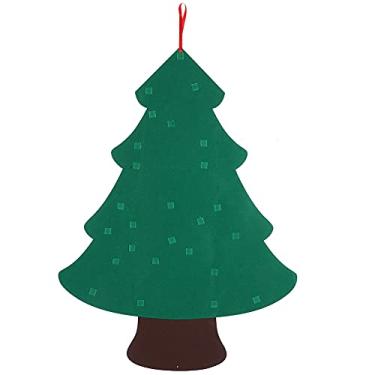 Imagem de Conjunto de árvore de Natal de Feltro DIY Decorações de Natal Com Enfeites Pendurados Presentes Fontes de Festa Madeira Selecionada de Tipo B, Esses Pingentes São Projetados