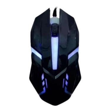 Imagem de Mouse Gamer Com Cabo USB 2.0 Desgner Ergonômico DPI 1600 Iluminação em LED
