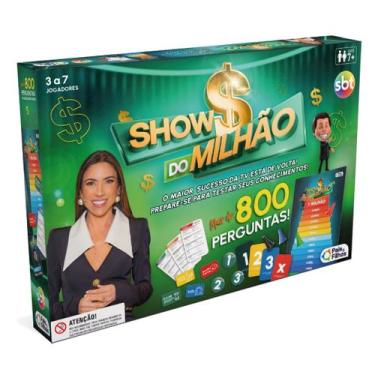 Imagem de Jogo Show do Milhão de Tabuleiro SBT Mais de 800 Perguntas Pais e Filh