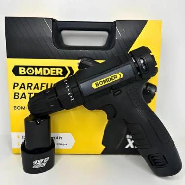 Imagem de Parafusadeira Elétrica Sem Fio 2 Baterias Maleta Acessórios - Bomvik