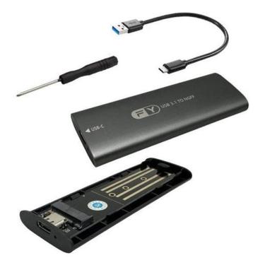 Imagem de Case Ssd M.2 E Sata Para Usb 3.1 E Type-C Ngff 10Gbps Gen2