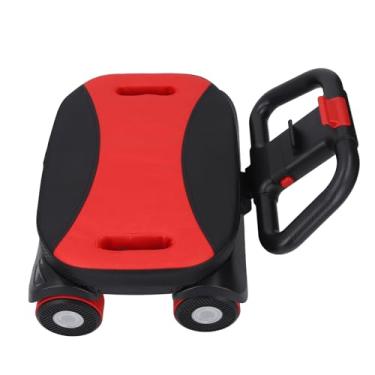 Imagem de Rolo de Rolos de Exercício AB Equipamento de Treinamento Compacto Rolo Abdominal para Homens (Vermelho preto)