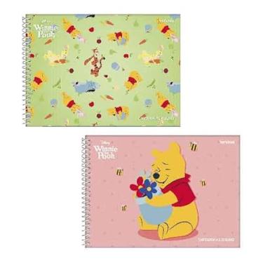 Imagem de Starschool – Caderno de Cartografia Espiral POOH Disney | 80 Folhas Lisas | Capa Dura p/Desenho e Artes | Charme Clássico e Qualidade