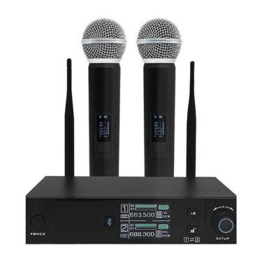 Imagem de Microfone Sem Fio Leson Ls Vks2 Com Bluetooth