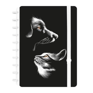 Imagem de Caderno Criativo Olhar Amigo Dog And Cat A4/A5 Disco Inteligente (Grande A4)