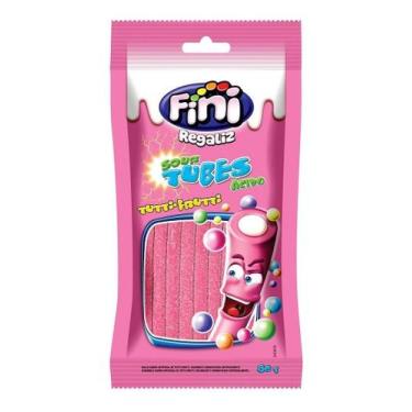 Imagem de Kit c/ 2 Bala Tubinhos de Tutti-Frutti Fini 80g