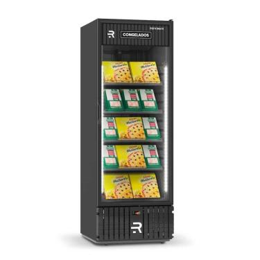 Imagem de Visa Cooler Congelados 570 Litros Porta de Vidro com Aquecimento Preto/Preto VCCO570PV 220V - Refrimate