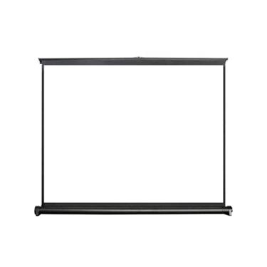 Imagem de Tela de projeção de mesa 20/30/40/127.0 cm, tela de projetor de mesa portátil para escritório, home theater ao ar livre, telas brancas enroláveis, 101,6 cm