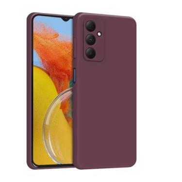 Imagem de Capa Capinha Compatível Samsung_ A06 Proteção Aveludado Premium (VINHO)